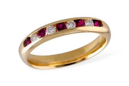 D102-29012: LDS WED RG .22 RUBY .38 TGW