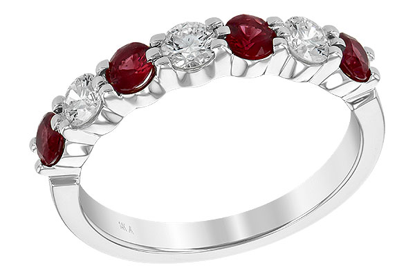 D195-06330: LDS WED RG .61 TW RUBY 1.00 TGW