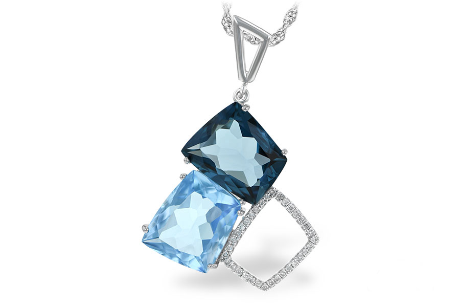D197-79939: NECK 10.60 BLUE TOPAZ 10.73 TGW