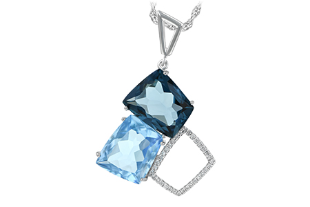 D197-79939: NECK 10.60 BLUE TOPAZ 10.73 TGW