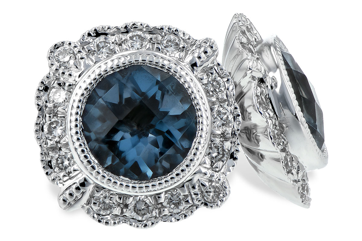 D198-66294: EARR 1.03 BLUE TOPAZ 1.17 TGW