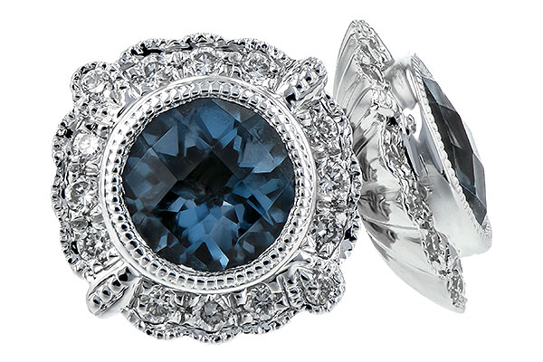 D198-66294: EARR 1.03 BLUE TOPAZ 1.17 TGW