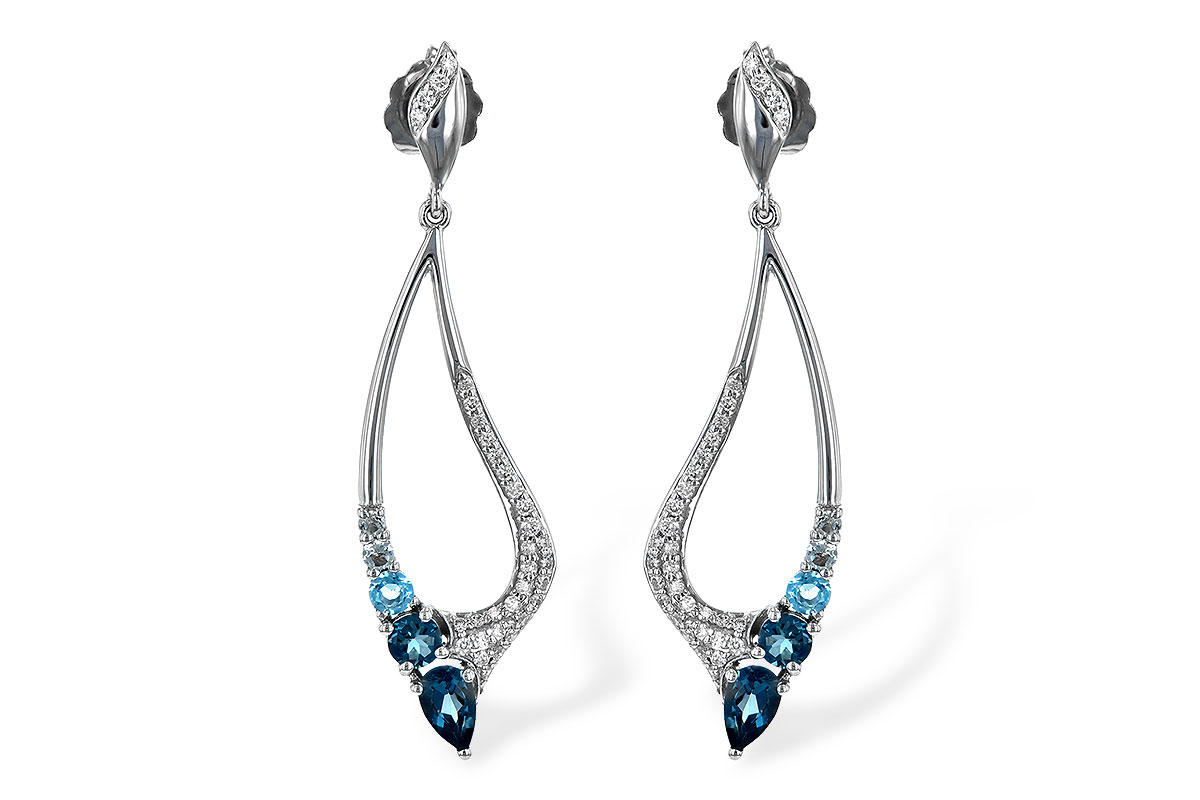 D198-70830: EARR .98 BLUE TOPAZ 1.25 TGW