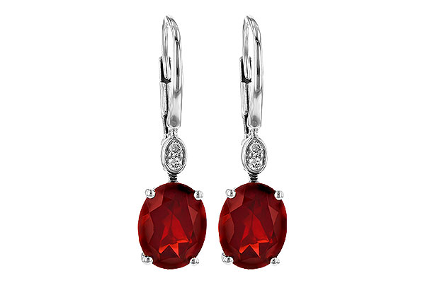 D199-63557: EARR 3.45 TW GARNET 3.50 TGW (9x7MM GAR)