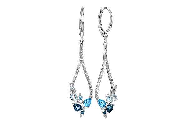 D282-31785: EARR 1.08 BLUE TOPAZ 1.35 TGW