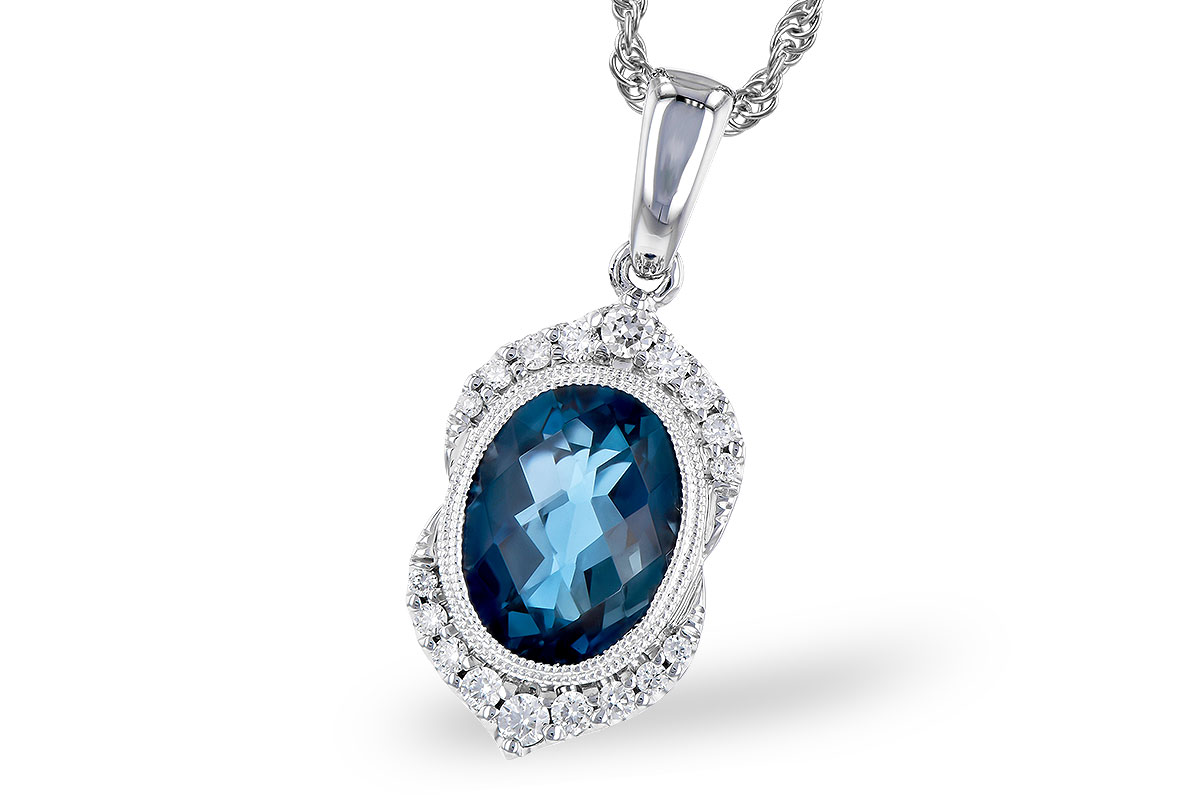 D282-36339: NECK 1.96 LONDON BLUE TOPAZ 2.10 TGW