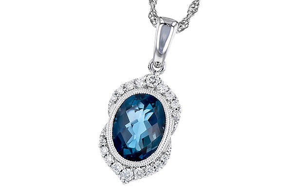 D282-36339: NECK 1.96 LONDON BLUE TOPAZ 2.10 TGW