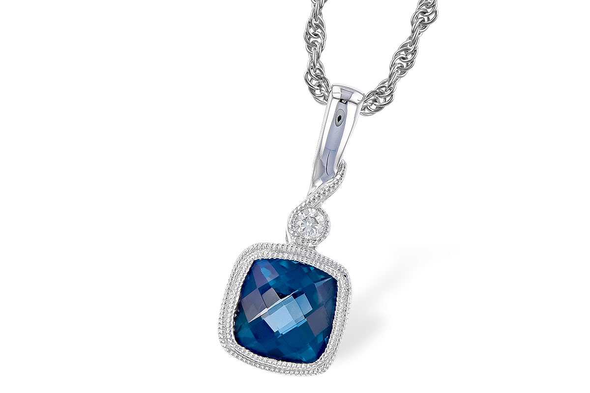 D283-19003: NECK 1.05 LONDON BLUE TOPAZ 1.07 TGW