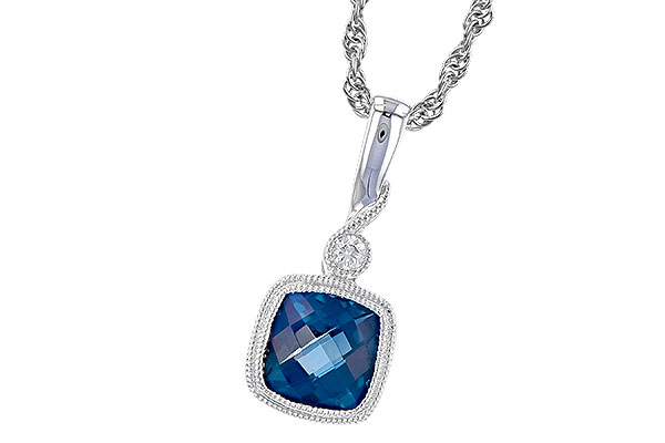 D283-19003: NECK 1.05 LONDON BLUE TOPAZ 1.07 TGW