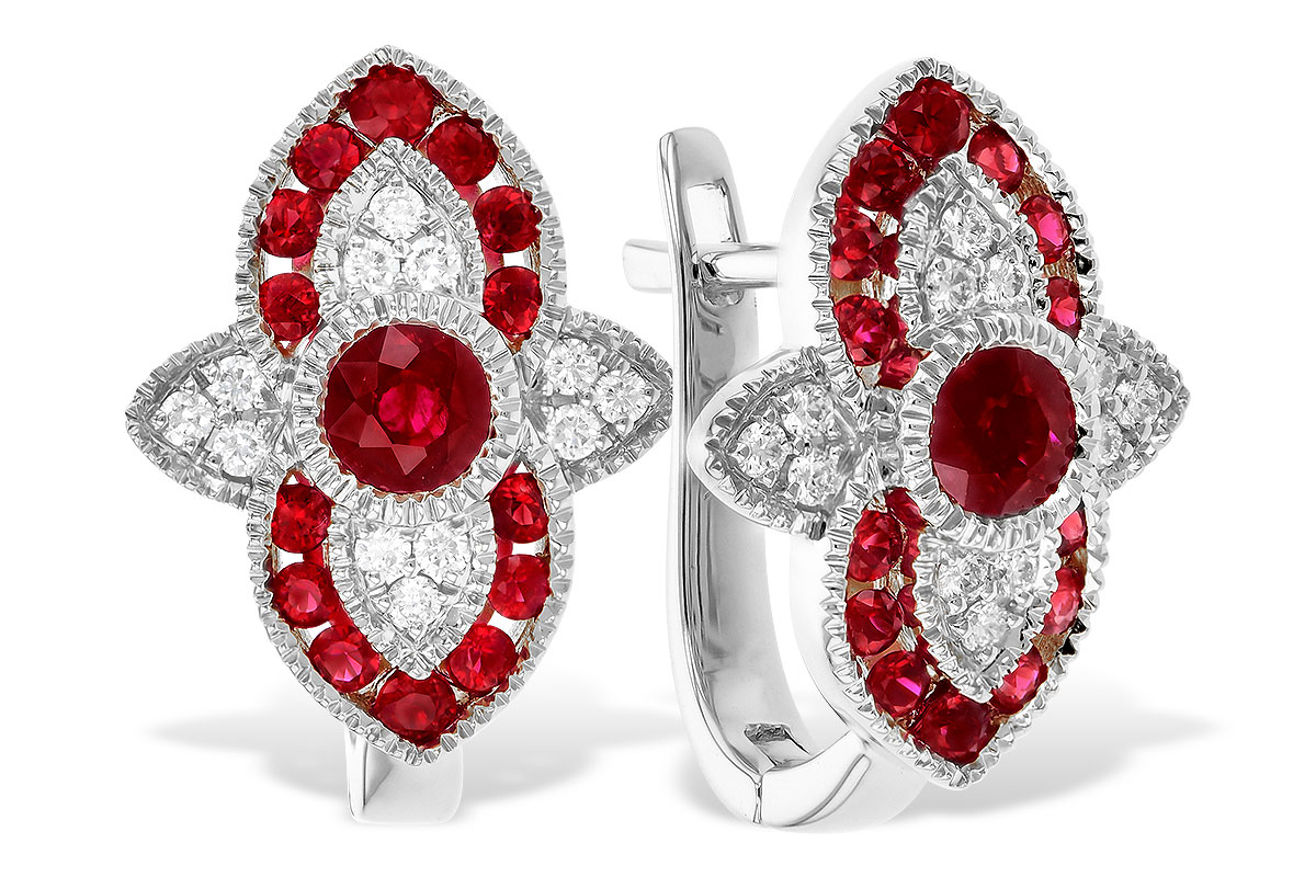 D283-19030: EARR .78 TW RUBY .90 TGW