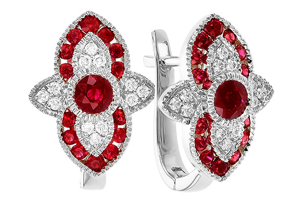 D283-19030: EARR .78 TW RUBY .90 TGW