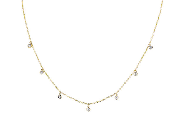 D283-19985: NECKLACE .12 TW (18")
