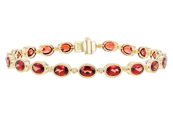 D283-20876: BRACELET 9.22 TW GARNET 9.26 TGW