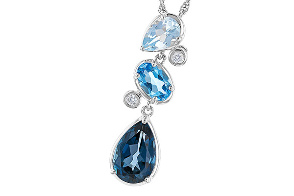 D283-21803: NECK 1.99 TW BLUE TOPAZ 2.02 TGW