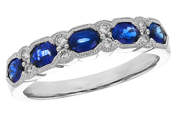 D283-24494: LDS WED RG .92 SAPPHIRE 1.04 TGW (4x3MM SAPP)