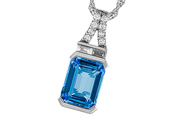 D283-25394: NECK 2.64 LONDON BLUE TOPAZ 2.80 TGW (9x7MM BT)