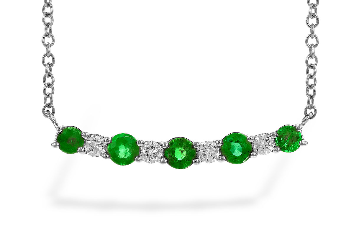 D283-26312: NECK .43 TW EMERALD .55 TGW