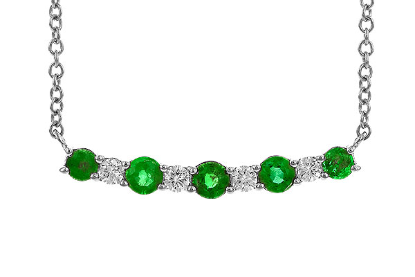 D283-26312: NECK .43 TW EMERALD .55 TGW