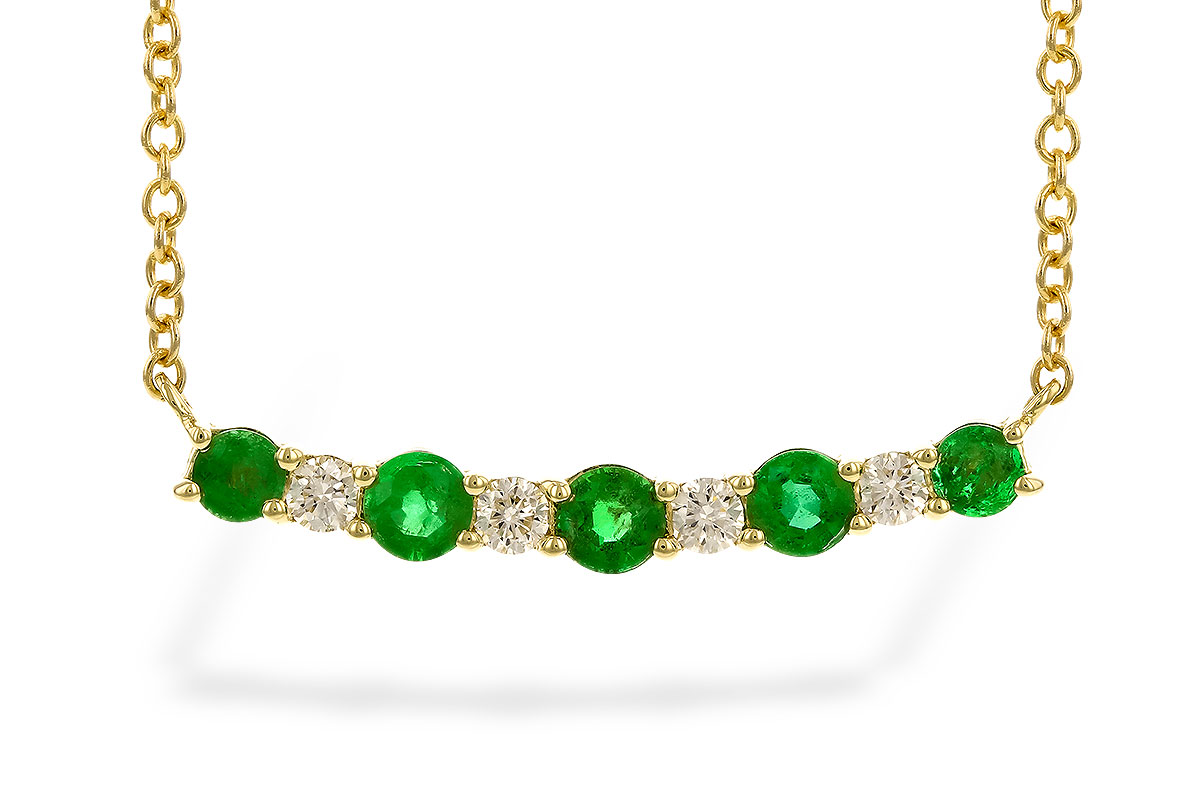 D283-26312: NECK .43 TW EMERALD .55 TGW
