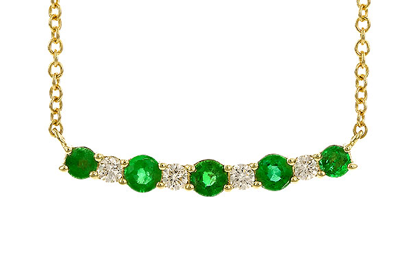 D283-26312: NECK .43 TW EMERALD .55 TGW