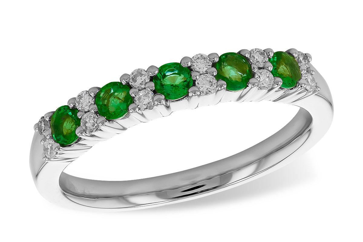 D283-26339: LDS WED RG .33 EMERALD .47 TGW