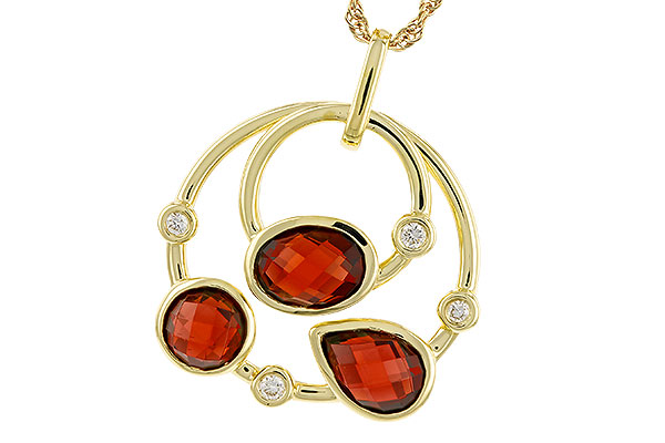 D284-09921: NECKLACE 2.88 GARNET 2.94 TGW