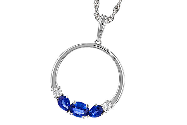 D284-11748: NECKLACE .81 SAPP .91 TGW