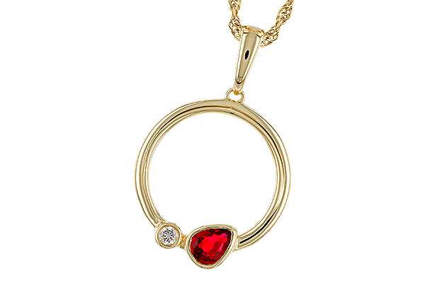 D284-11794: NECKLACE .24 RUBY .26 TGW