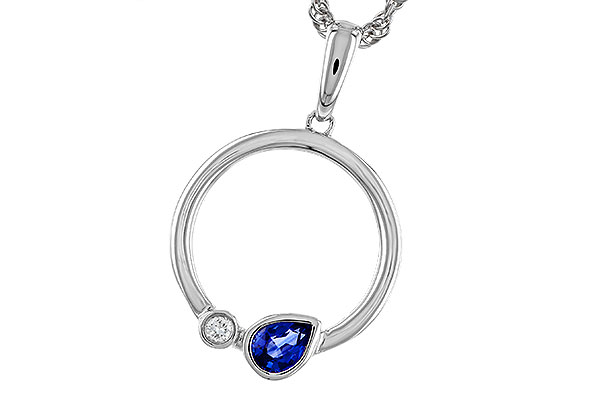 D284-11803: NECKLACE .26 SAPPHIRE .28 TGW