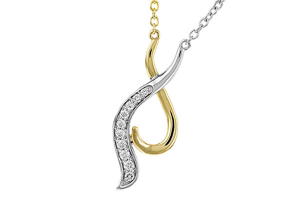 D284-14512: NECKLACE .10 TW (18")