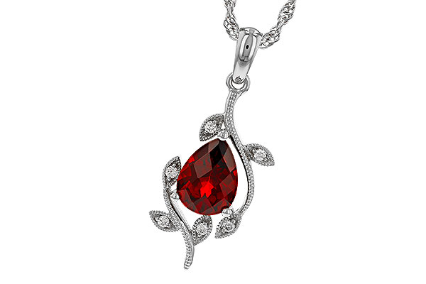 D284-16294: NECKLACE 1.34 GARNET 1.39 TGW (8X6MM GAR)