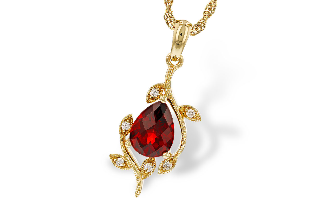 D284-16294: NECKLACE 1.34 GARNET 1.39 TGW (8X6MM GAR)