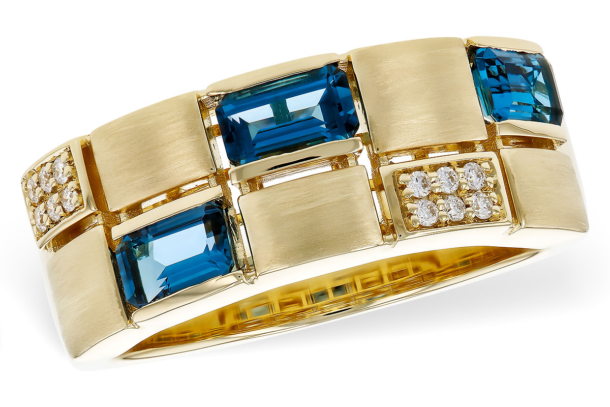 D284-16339: LDS RG .94 LONDON BLUE TOPAZ 1.00 TGW