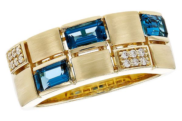 D284-16339: LDS RG .94 LONDON BLUE TOPAZ 1.00 TGW