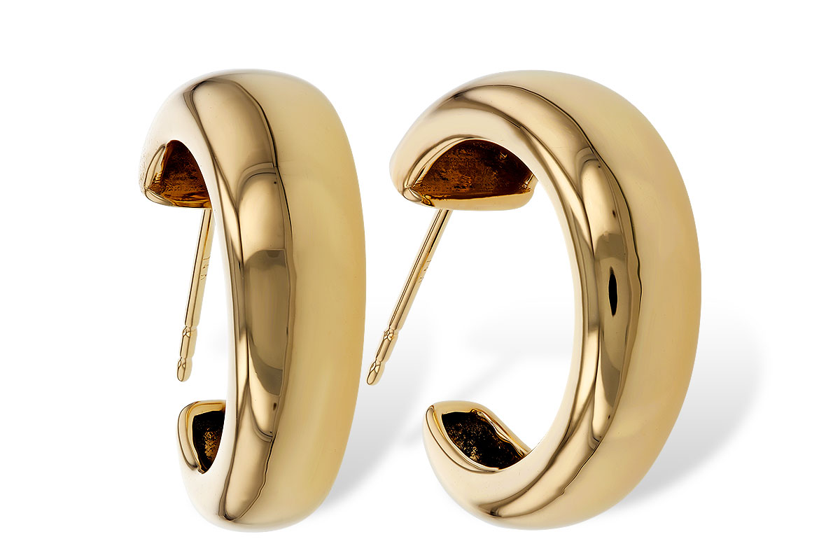 D284-17194: GOLD EARRINGS (20MM)