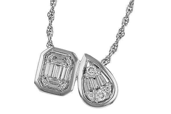 D284-17239: NECKLACE .17 BAG .25 TW