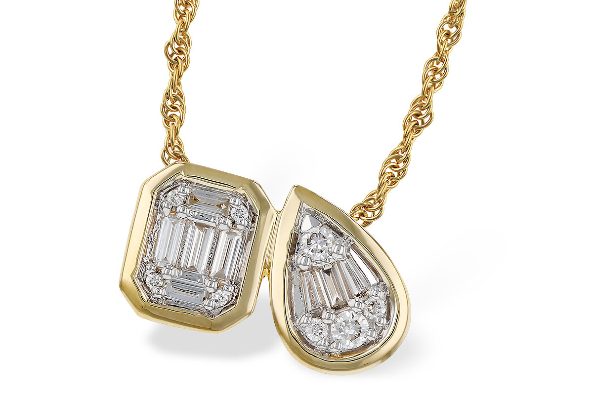 D284-17239: NECKLACE .17 BAG .25 TW