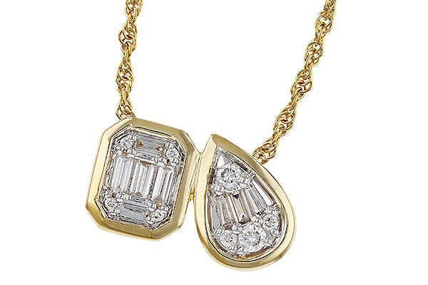 D284-17239: NECKLACE .17 BAG .25 TW