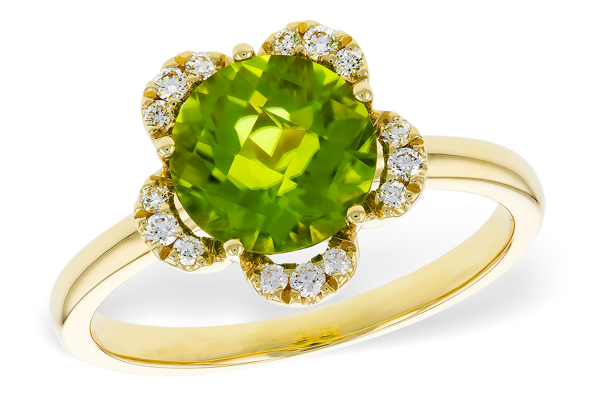 D284-18103: LDS RG 2.16 PERIDOT 2.28 TGW (8MM RD)