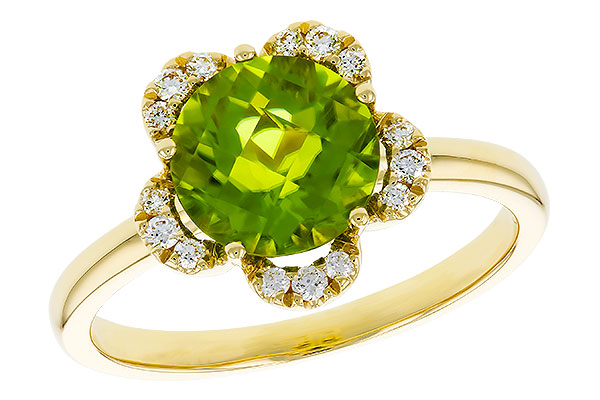 D284-18103: LDS RG 2.16 PERIDOT 2.28 TGW (8MM RD)