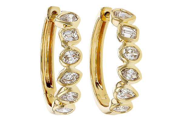 D285-00821: EARRINGS 1.10 TW FANCY CUT DIAS