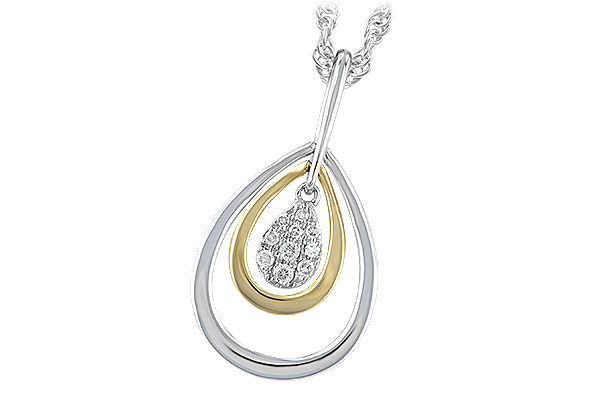 E193-22721: NECKLACE .04 TW