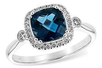 E198-65385: LDS RG 1.62 LONDON BLUE TOPAZ 1.78 TGW (7MM LBT)