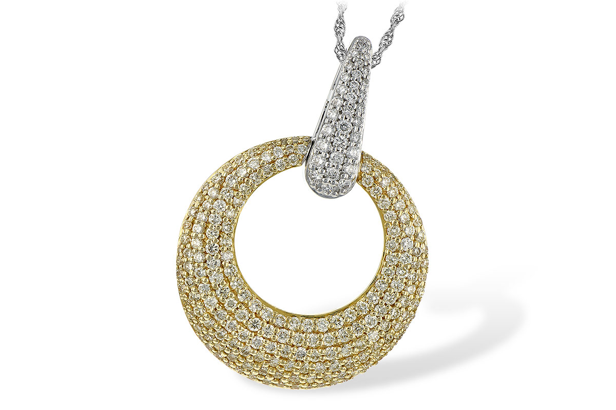 E198-67257: NECK 1.64 YELLOW DIAS 1.90 TW