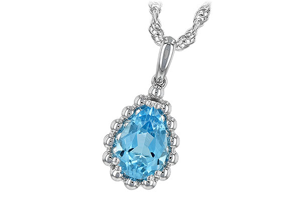 E198-68166: NECKLACE 1.55 CT BLUE TOPAZ