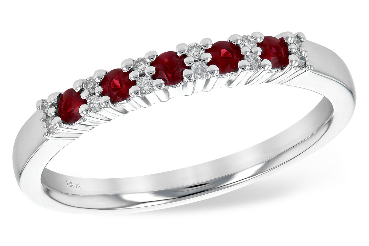E199-56357: LDS WED RG .22 RUBY .29 TGW