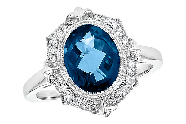 E199-62648: LDS RG 3.00 LONDON BLUE TOPAZ 3.16 TGW