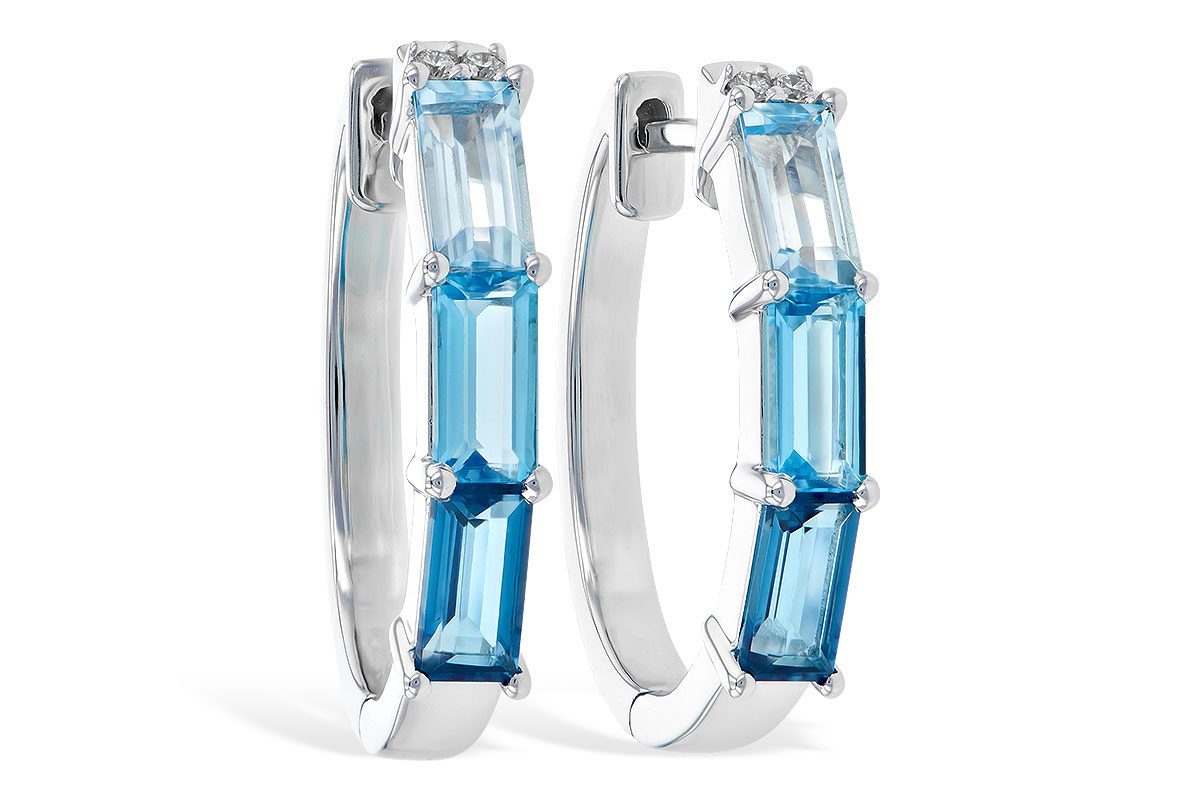 E282-30866: EARR 2.51 BLUE TOPAZ 2.55 TGW