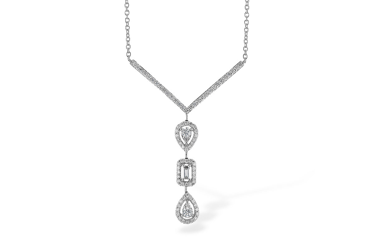 E282-31757: NECK .04 BAGUETTE .50 TW (18")