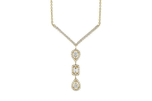 E282-31757: NECK .04 BAGUETTE .50 TW (18")